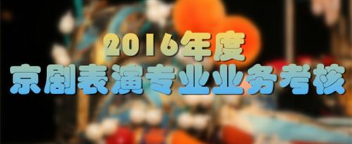 插骚逼影院国家京剧院2016年度京剧表演专业业务考...